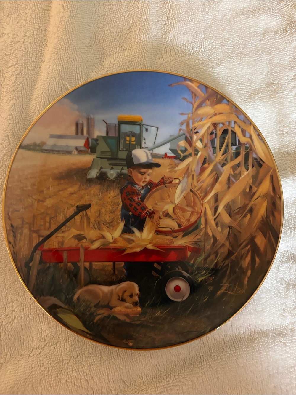 Danbury Mint little farm hands series titled bumper crop
